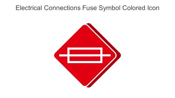 Electrical Connections Fuse Symbol Colored Icon In Powerpoint Pptx Png And Editable Eps Format