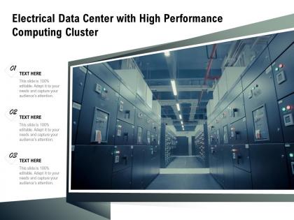 Electrical data center with high performance computing cluster