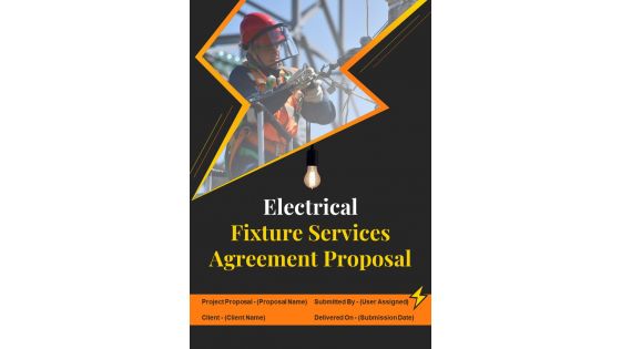 Electrical Fixture Services Agreement Proposal One Pager Sample Example Document