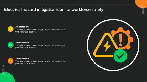 Electrical Hazard Mitigation Icon For Workforce Safety