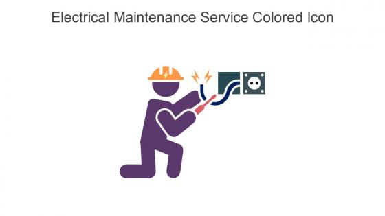 Electrical Maintenance Service Colored Icon In Powerpoint Pptx Png And Editable Eps Format
