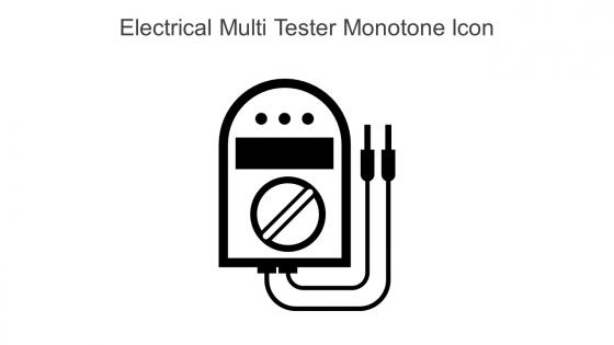 Electrical Multi Tester Monotone Icon In Powerpoint Pptx Png And Editable Eps Format