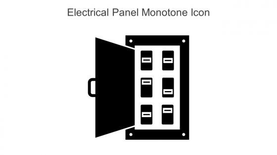 Electrical Panel Monotone Icon In Powerpoint Pptx Png And Editable Eps Format
