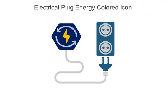 Electrical Plug Energy Colored Icon In Powerpoint Pptx Png And Editable Eps Format