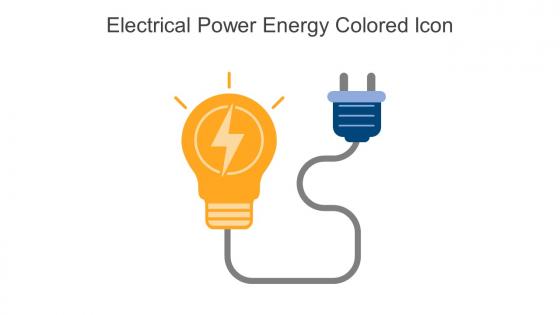 Electrical Power Energy Colored Icon In Powerpoint Pptx Png And Editable Eps Format