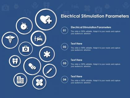 Electrical stimulation parameters ppt powerpoint presentation styles template