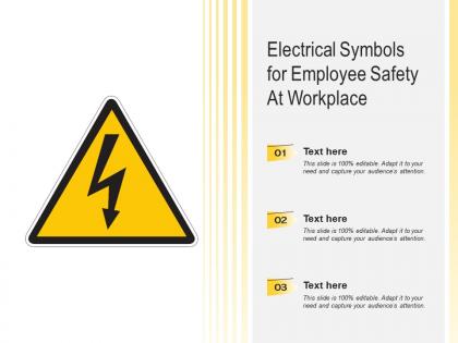 Electrical symbols for employee safety at workplace