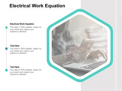 Electrical work equation ppt powerpoint presentation summary graphic images cpb