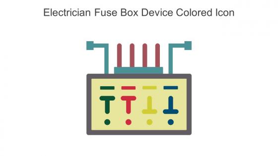Electrician Fuse Box Device Colored Icon In Powerpoint Pptx Png And Editable Eps Format