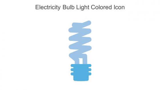 Electricity Bulb Light Colored Icon In Powerpoint Pptx Png And Editable Eps Format