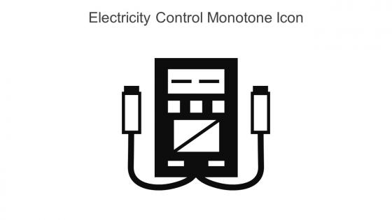 Electricity Control Monotone Icon In Powerpoint Pptx Png And Editable Eps Format