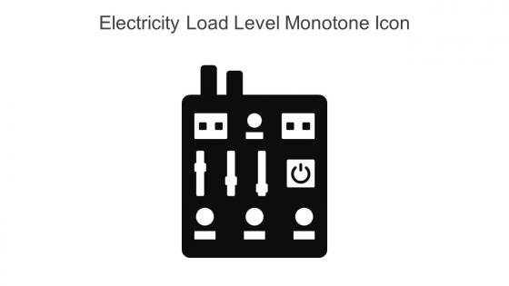 Electricity Load Level Monotone Icon In Powerpoint Pptx Png And Editable Eps Format