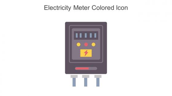 Electricity Meter Colored Icon In Powerpoint Pptx Png And Editable Eps Format