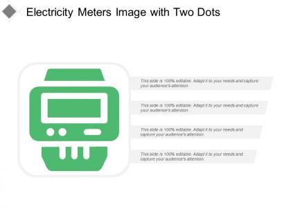 Electricity meters image with two dots