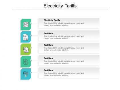 Electricity tariffs ppt powerpoint presentation portfolio templates cpb