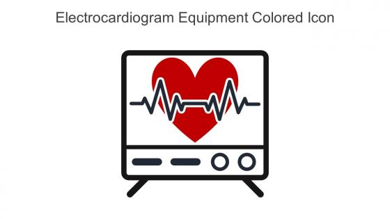 Electrocardiogram Equipment Colored Icon In Powerpoint Pptx Png And Editable Eps Format