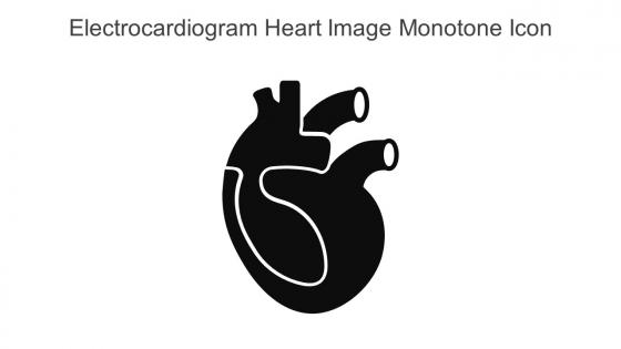 Electrocardiogram Heart Image Monotone Icon In Powerpoint Pptx Png And Editable Eps Format