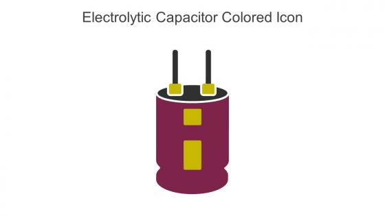 Electrolytic Capacitor Colored Icon In Powerpoint Pptx Png And Editable Eps Format