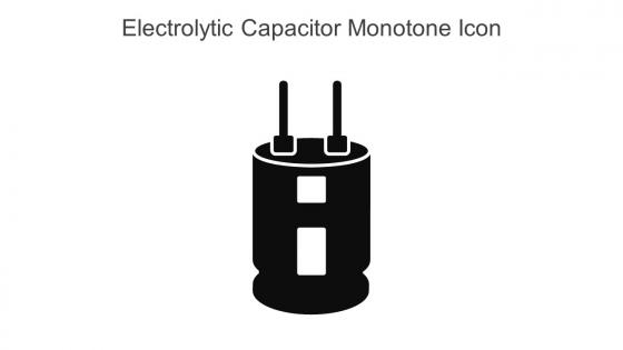 Electrolytic Capacitor Monotone Icon In Powerpoint Pptx Png And Editable Eps Format