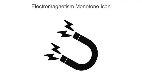 Electromagnetism Monotone Icon In Powerpoint Pptx Png And Editable Eps Format