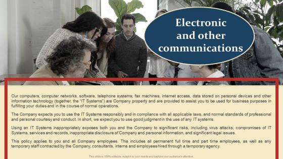 Electronic And Other Communications Introduction To Human Resource Policy