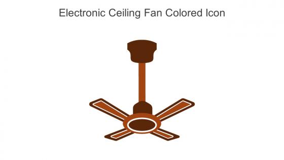 Electronic Ceiling Fan Colored Icon In Powerpoint Pptx Png And Editable Eps Format