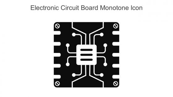 Electronic Circuit Board Monotone Icon In Powerpoint Pptx Png And Editable Eps Format