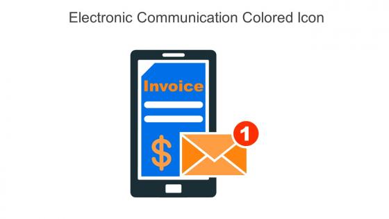 Electronic Communication Colored Icon In Powerpoint Pptx Png And Editable Eps Format