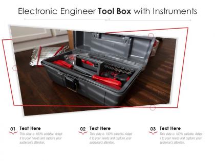 Electronic engineer tool box with instruments