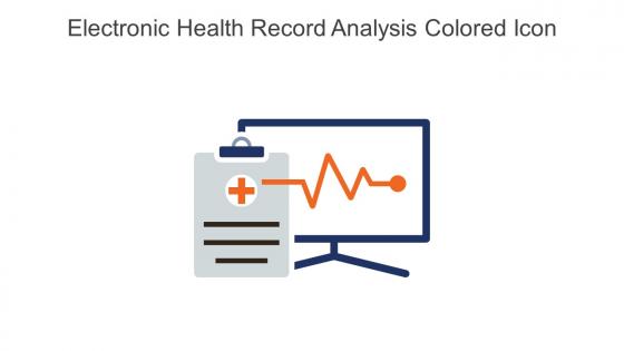 Electronic Health Record Analysis Colored Icon In Powerpoint Pptx Png And Editable Eps Format