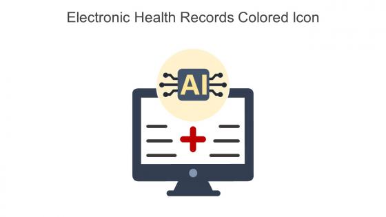 Electronic Health Records Colored Icon In Powerpoint Pptx Png And Editable Eps Format