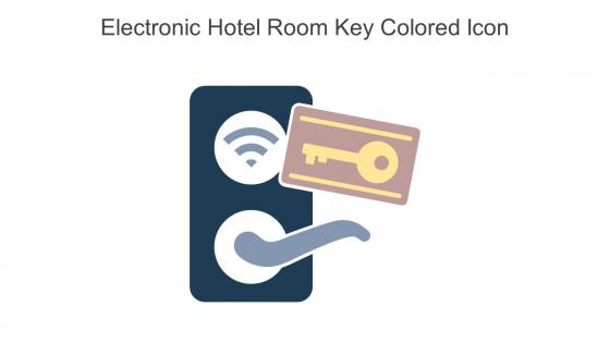 Electronic Hotel Room Key Colored Icon In Powerpoint Pptx Png And Editable Eps Format