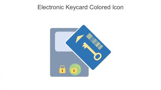 Electronic Keycard Colored Icon In Powerpoint Pptx Png And Editable Eps Format