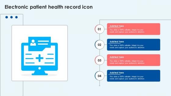 Electronic Patient Health Record Icon