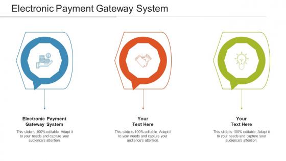 Electronic Payment Gateway System Ppt Powerpoint Presentation Ideas Cpb