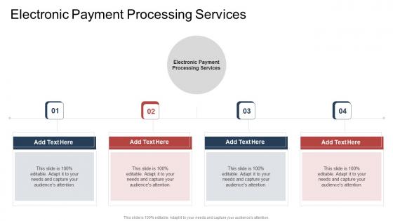 Electronic Payment Processing Services In Powerpoint And Google Slides Cpb