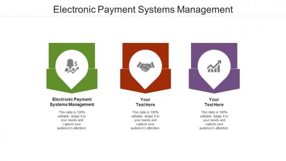 Electronic payment systems management ppt powerpoint presentation model guide cpb