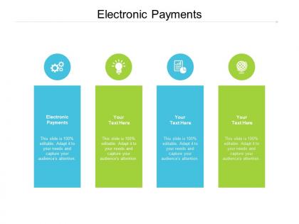 Electronic payments ppt powerpoint presentation ideas brochure cpb