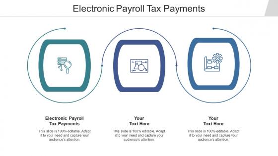 Electronic payroll tax payments ppt powerpoint presentation gallery summary cpb