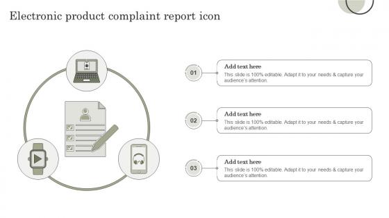 Electronic Product Complaint Report Icon