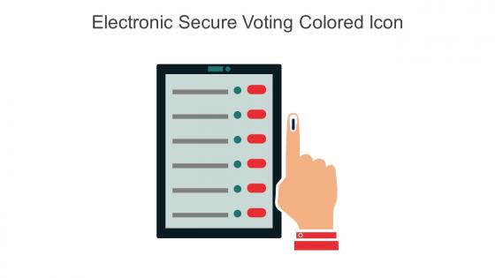 Electronic Secure Voting Colored Icon In Powerpoint Pptx Png And Editable Eps Format