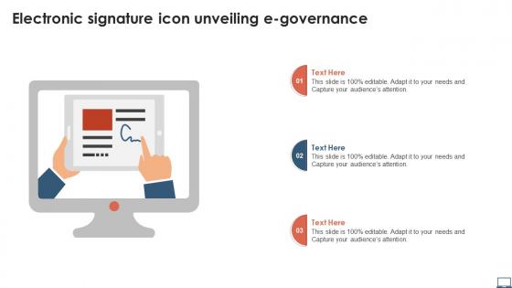 Electronic Signature Icon Unveiling E Governance