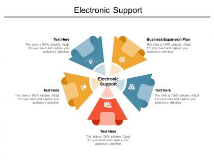 Electronic support ppt powerpoint presentation slides sample cpb