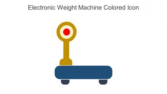 Electronic Weight Machine Colored Icon in powerpoint pptx png and editable eps format