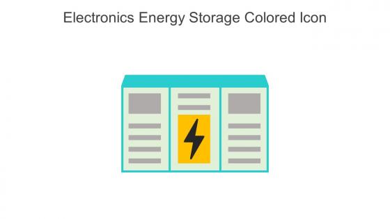 Electronics Energy Storage Colored Icon In Powerpoint Pptx Png And Editable Eps Format