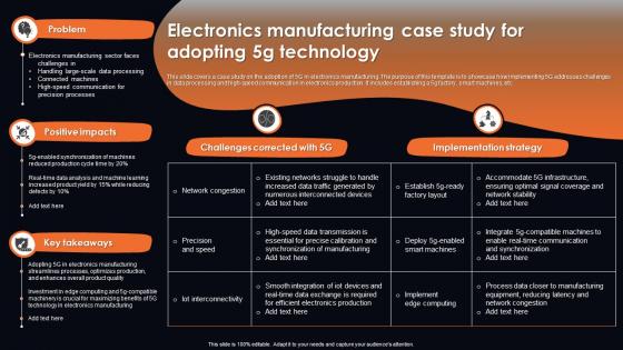 Electronics Manufacturing Case Study For Adopting 5g Technology