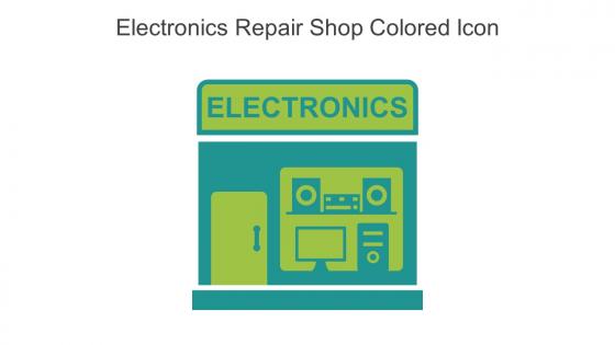 Electronics Repair Shop Colored Icon In Powerpoint Pptx Png And Editable Eps Format