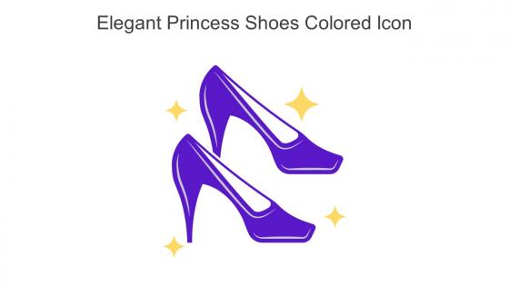 Elegant Princess Shoes Colored Icon In Powerpoint Pptx Png And Editable Eps Format