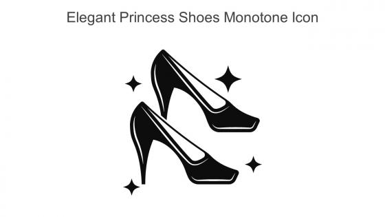Elegant Princess Shoes Monotone Icon In Powerpoint Pptx Png And Editable Eps Format