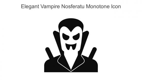 Elegant Vampire Nosferatu Monotone Icon In Powerpoint Pptx Png And Editable Eps Format